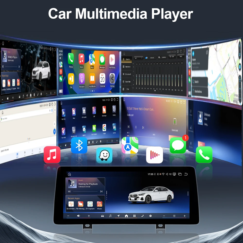 

12,3-дюймовое Android 15 мультимедийное устройство для BMW 3 и 4 серий F30 F31 F32 F33 F34 F36 2013-2019 320i 328i 330i NBT EVO с Bluetooth и CarPlay