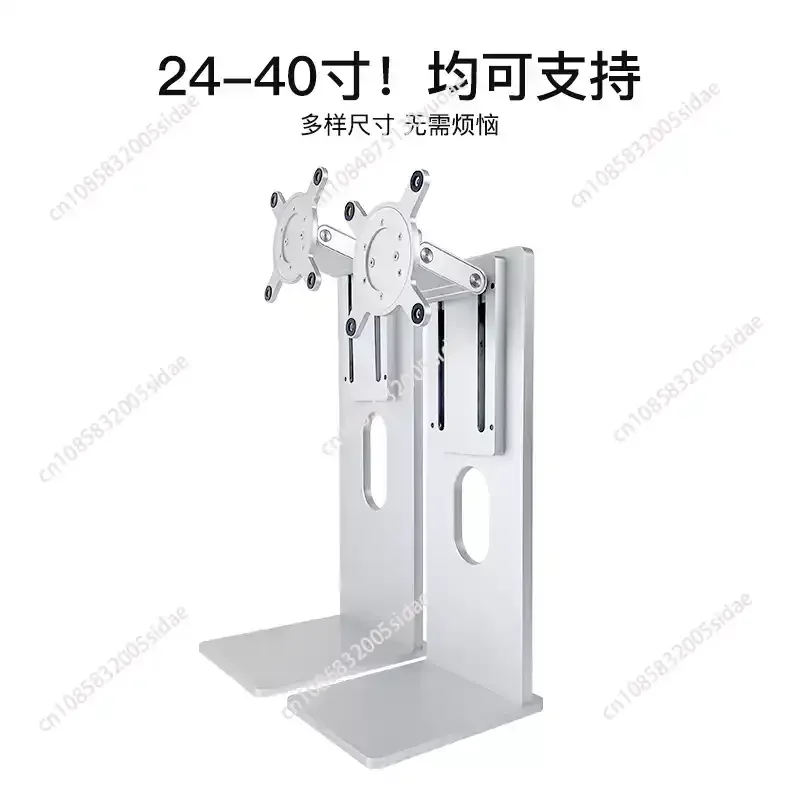 CNC Aluminum Alloy XDR Style Monitor Stand Height Adjustable Swivel Bracket 24-40'' Max 10KG VESA 100x100 Ergonomic Desk Mount