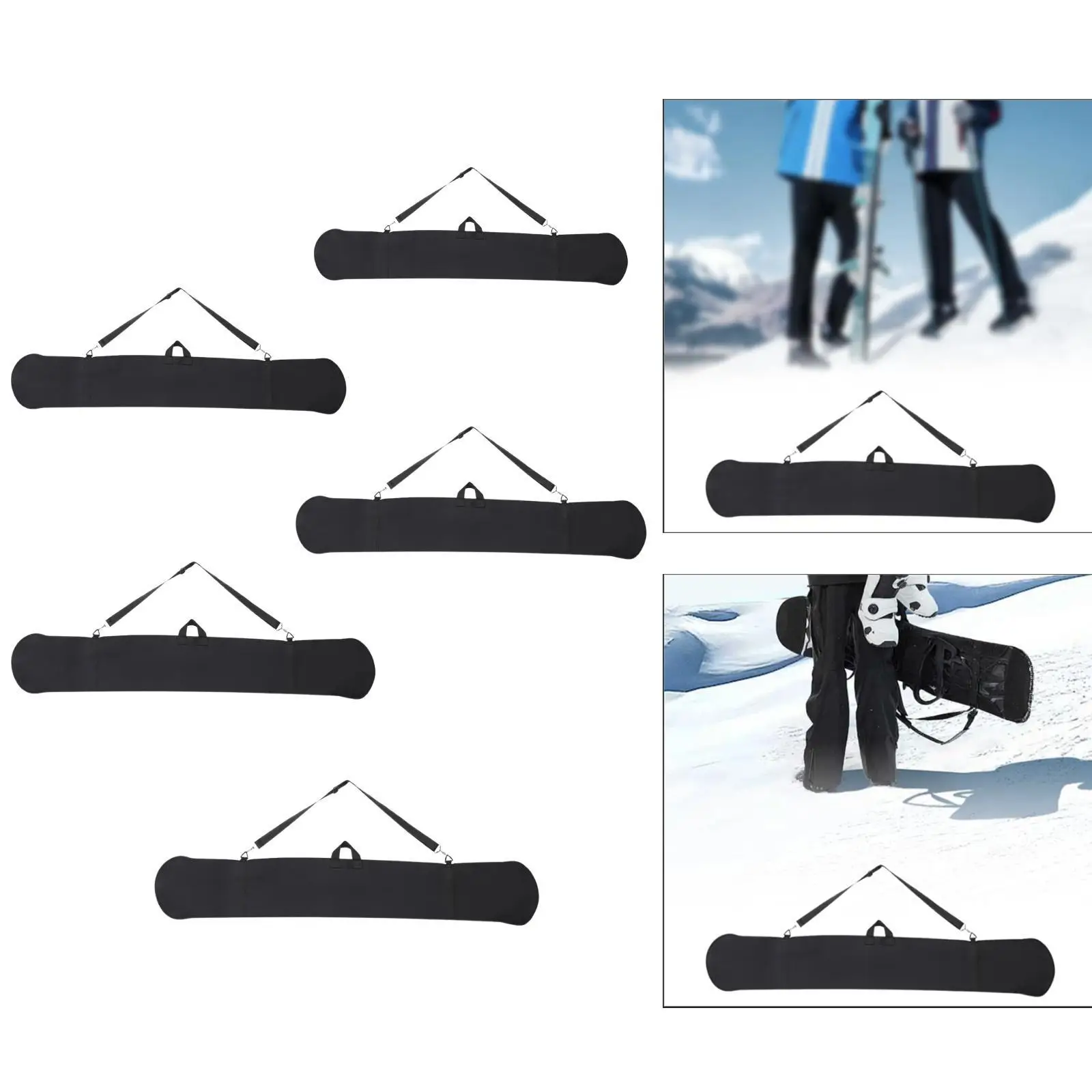 Snowboard Sleeve Case Snowboard Bag Easy to Carry Pouch Ski Bag for Skateboarding Skiing Skating Outdoor Activities Equipment