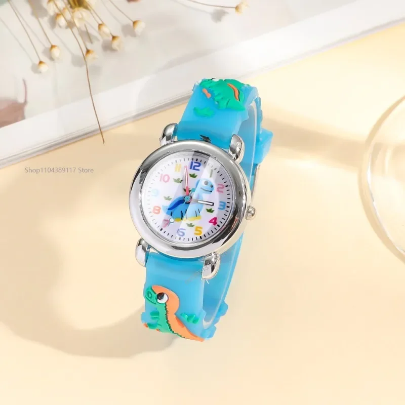 Moda Bambini Studenti Orologi Semplice cartone animato Modello di dinosauro Orologio sportivo Bambini Ragazzi Ragazze Regali ساعات Reloj 