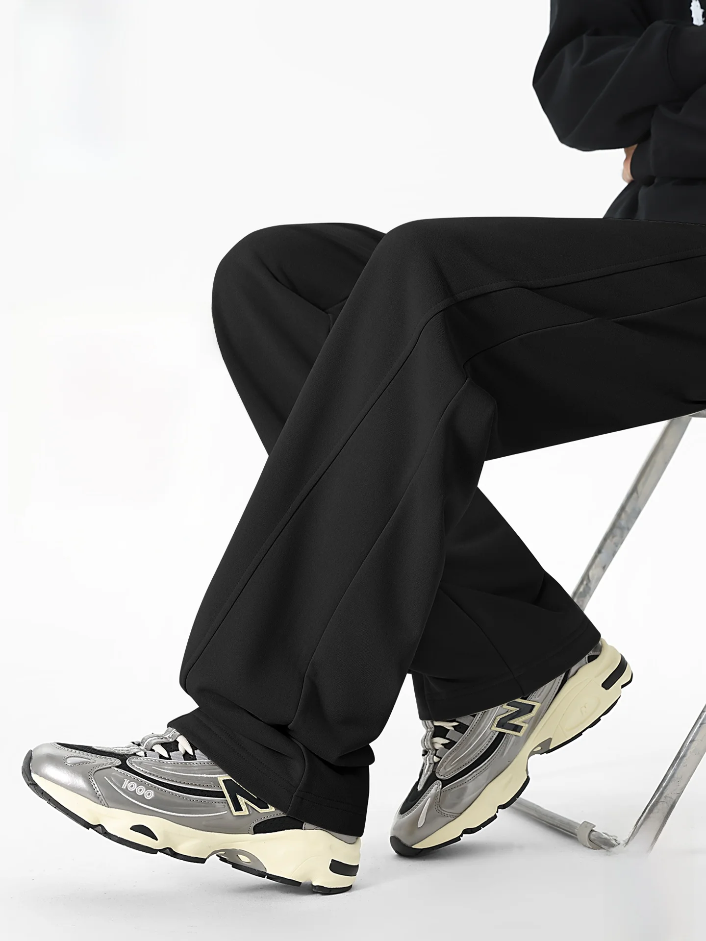 

Мужские повседневные брюки в американском стиле, весна 2026, новые универсальные длинные брюки свободного кроя на резинке