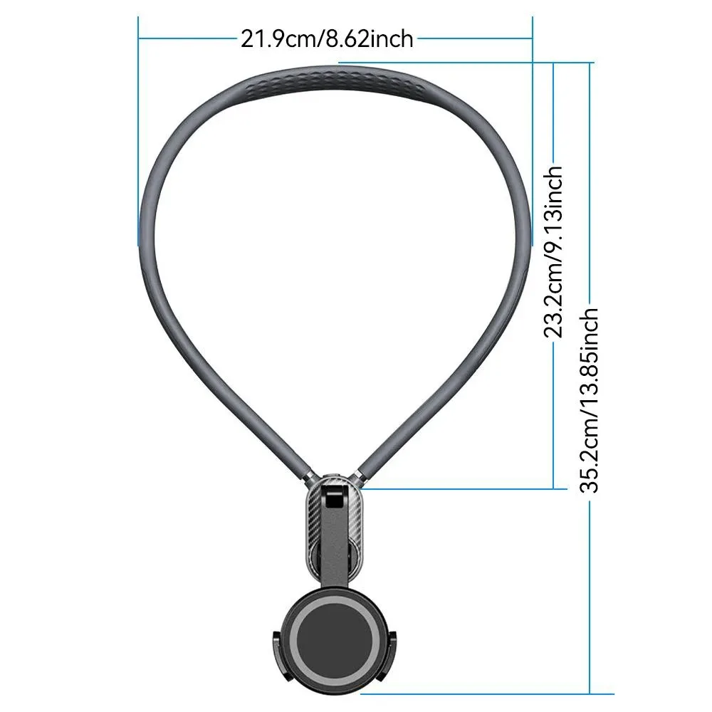 Soporte magnético fuerte de silicona para montaje en el cuello, soporte de liberación rápida para iPhone 16 17 15 14 13 Pro Max Sumsung Xiaomi, soporte de grabación de vídeo