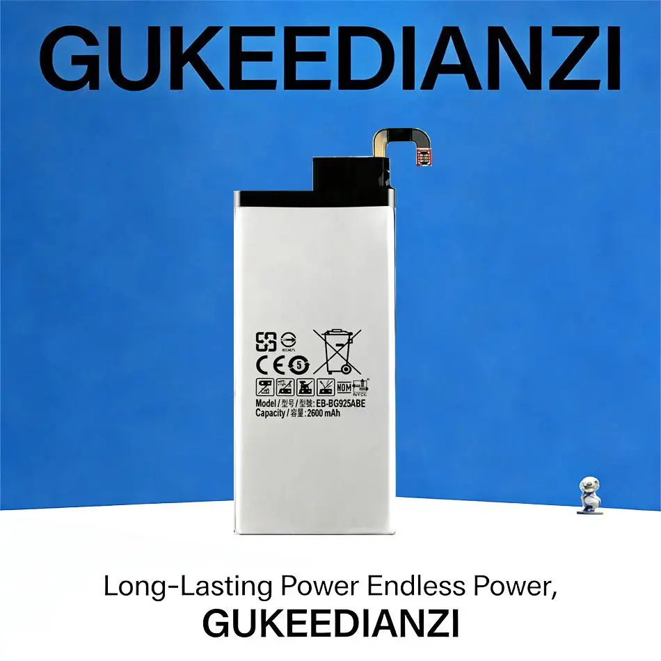 For Samsung Galaxy S6 Edge G925 G925S G925K G9200 EB-BG925ABE EB-BG925ABA Lightweight Mobile Phone Battery 2600mAh