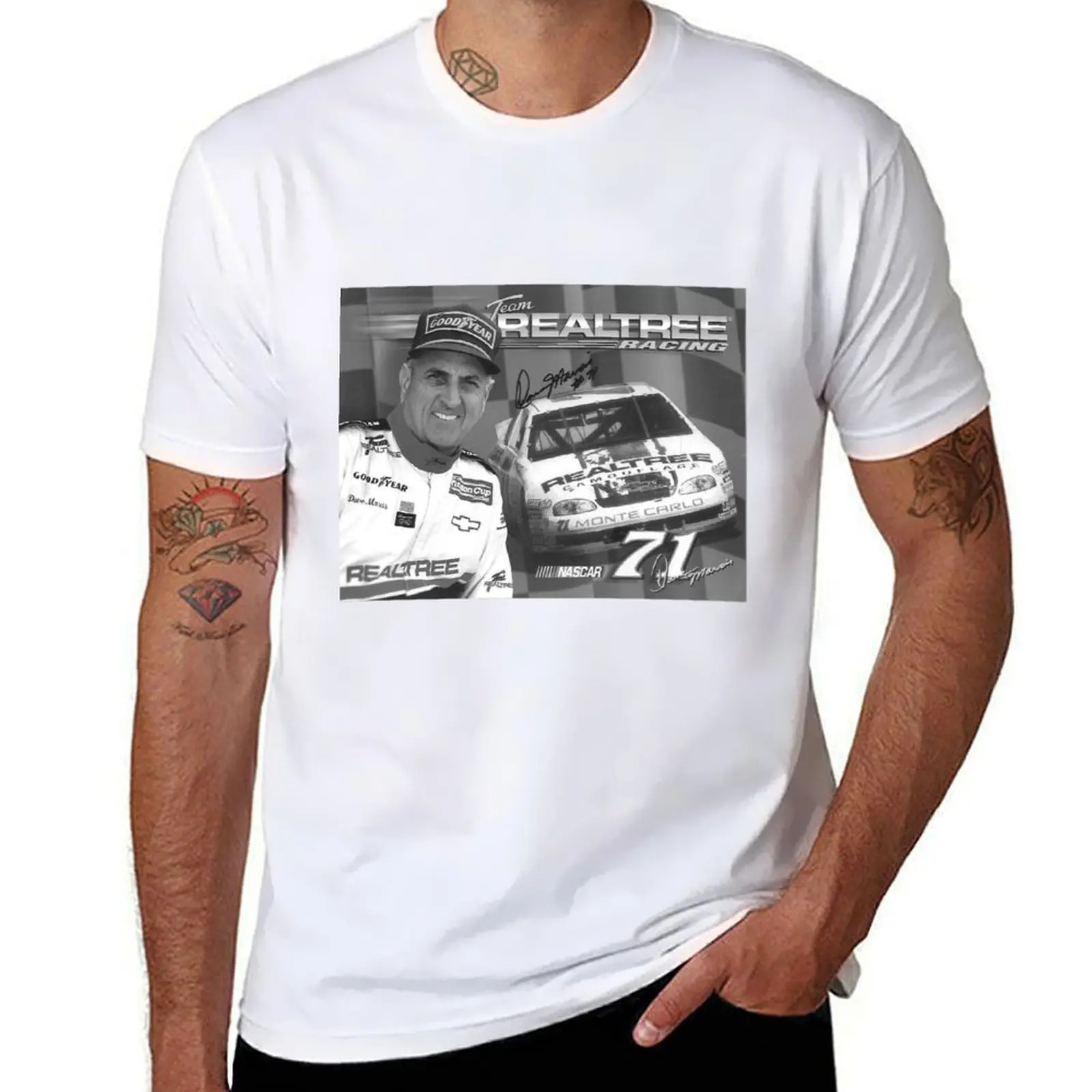 

Dave Marcis automotive T-Shirt t shirts for man slim fit man t shirt luxury T-Shirt