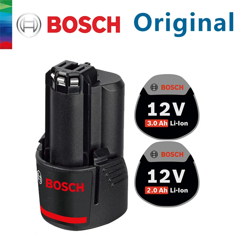 Оригинальный литий-ионный аккумулятор Bosch 12 в 3000 мАч, зарядное устройство для GSR GSB GDR 12 В, профессиональный инструмент