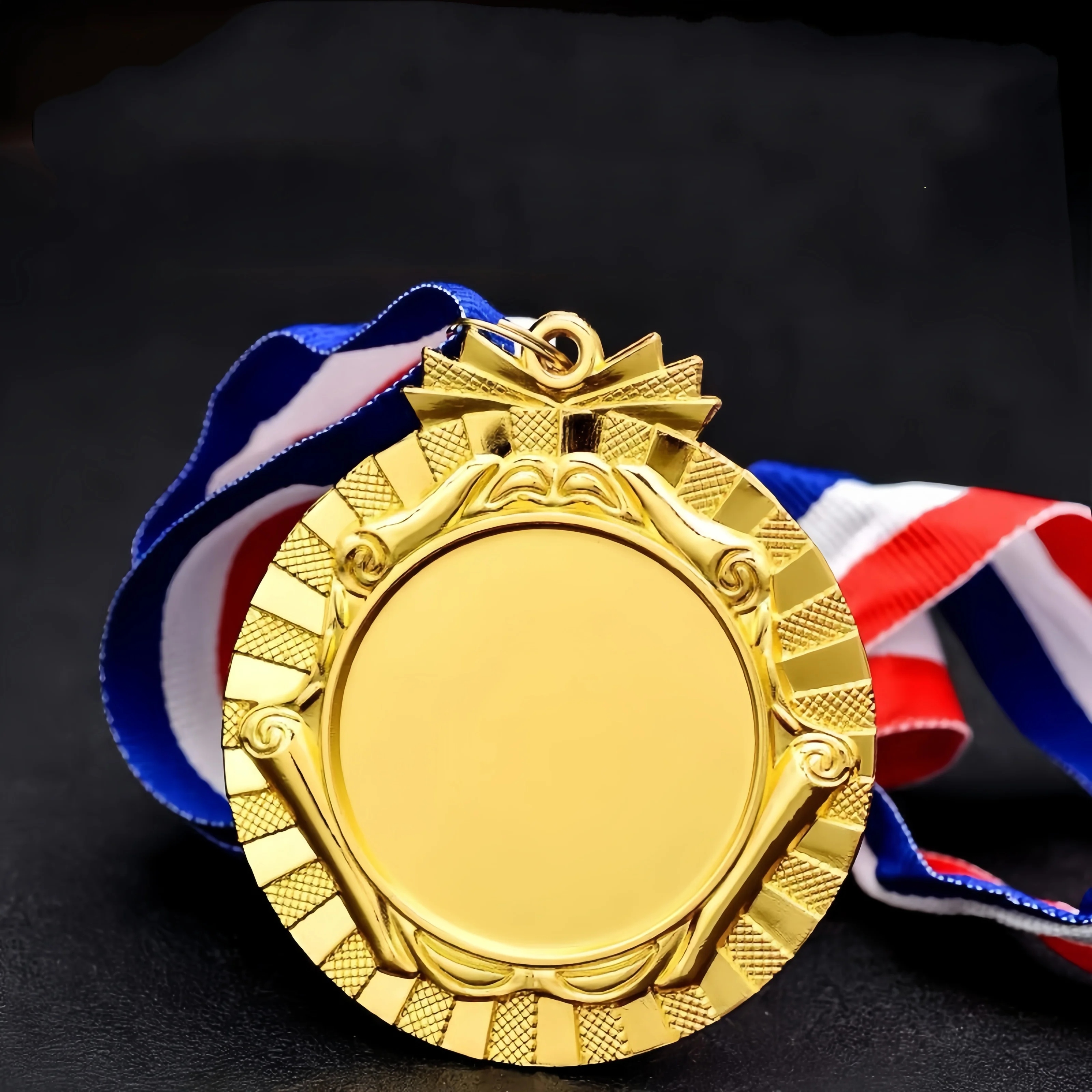 hot  sale Customize universal school sports games gold silver bronze medals printing mark pattern