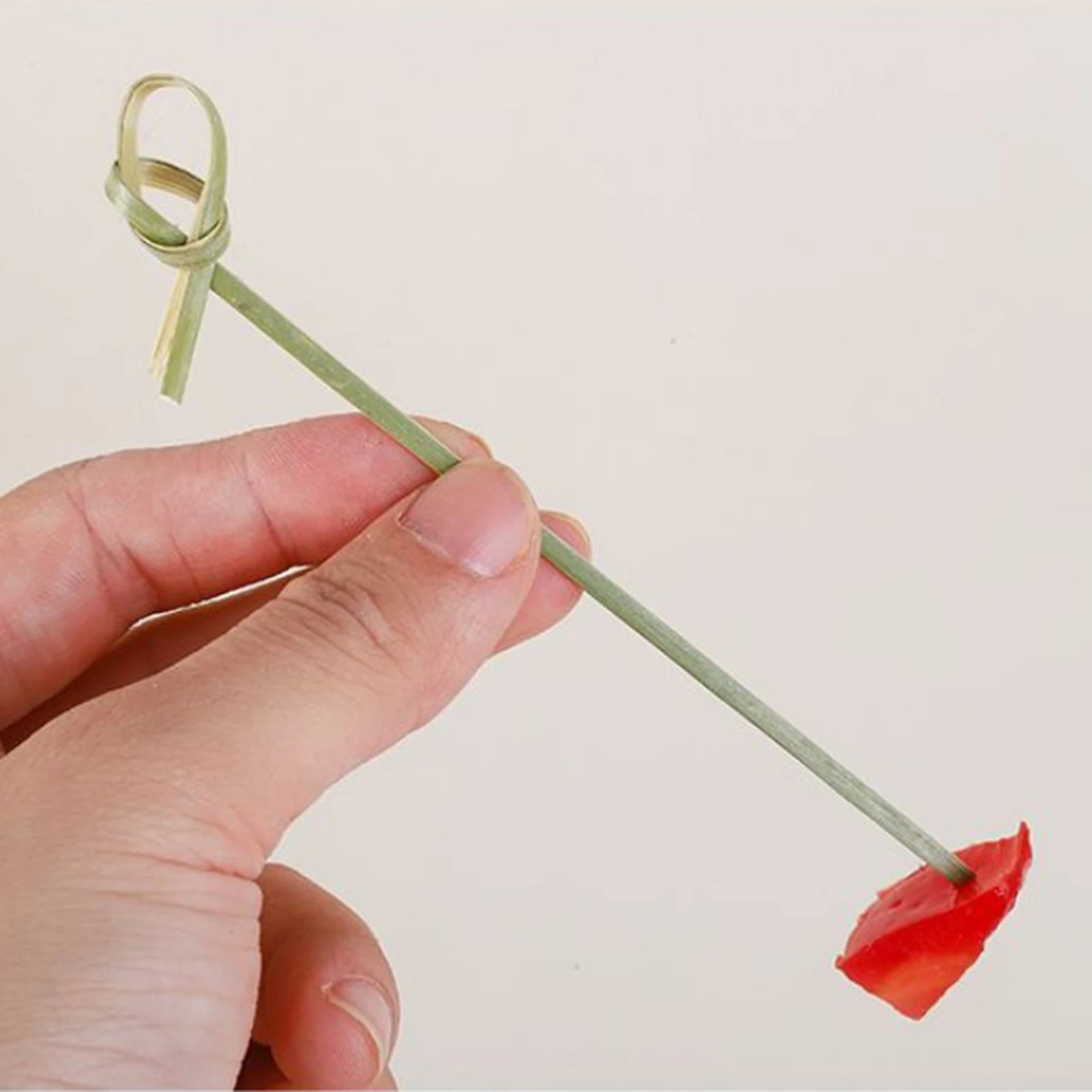 100 PCS Bamboo Knot Skewers Bamboo Knot Cocktail Food Picks for Cocktail Party Catering Desserts