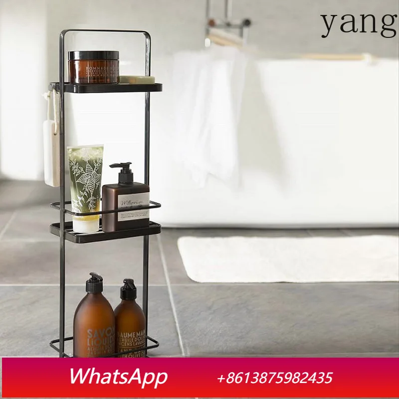 

LTT bathroom finishing rack toilet living room drain storage rack dustproof three-layer storage storage