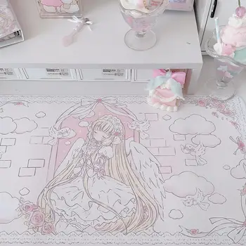 Ins風原創設計女孩滑鼠墊 防水防滑 學生宿舍餐桌墊 可愛辦公學習鍵盤墊 12 最佳銷售 可愛滑鼠墊 - №2
