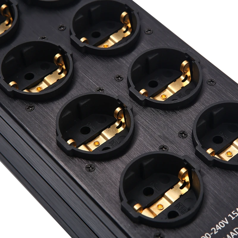 Pawalle tp80 power filter socket EU pure copper gold-plated socket with noise reduction and surge prevention