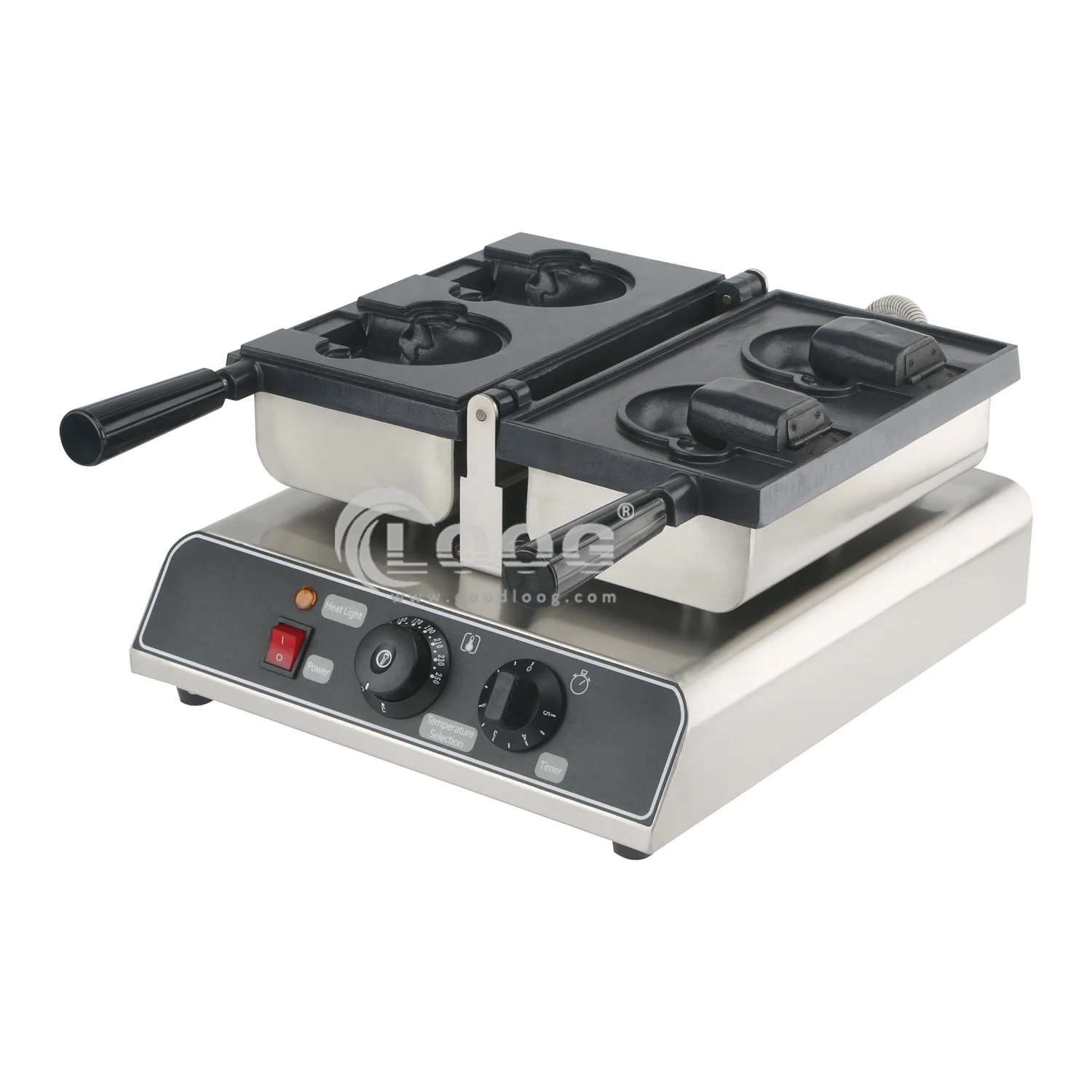 

Restaurant Kitchen Equipment 2PCS Bear Shaped Taiyaki Iron Electric Ice Cream Taiyaki Waffle Machine