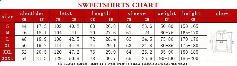 2024 Neuer Stil Cry of Fear Hoodies Doppelseitiges Herren-Damen-Sweatshirt Unisex-Langarm-Hoodie Größe XS-3XL – Detail 1