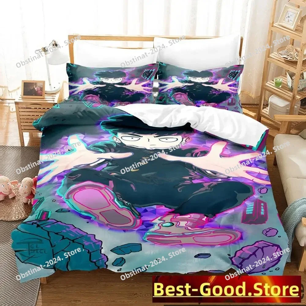 

Anime Mob Psycho 100 Bedding Set Duvet Cover Full Queen King Size Pillowcase Bed Printed Bed Set Aldult Kid Bedroom Single Twin