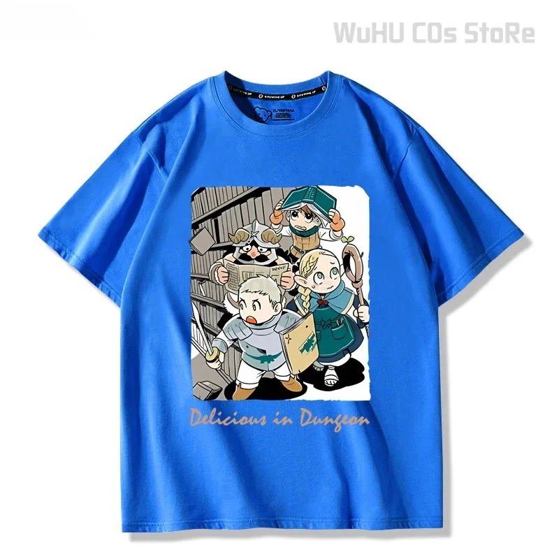 Lili 123Delicious In Dungeon Meshi Laios Touden футболки «Смерть» мужская/женская одежда унисекс Falin косплей хлопковая футболка с рисунком