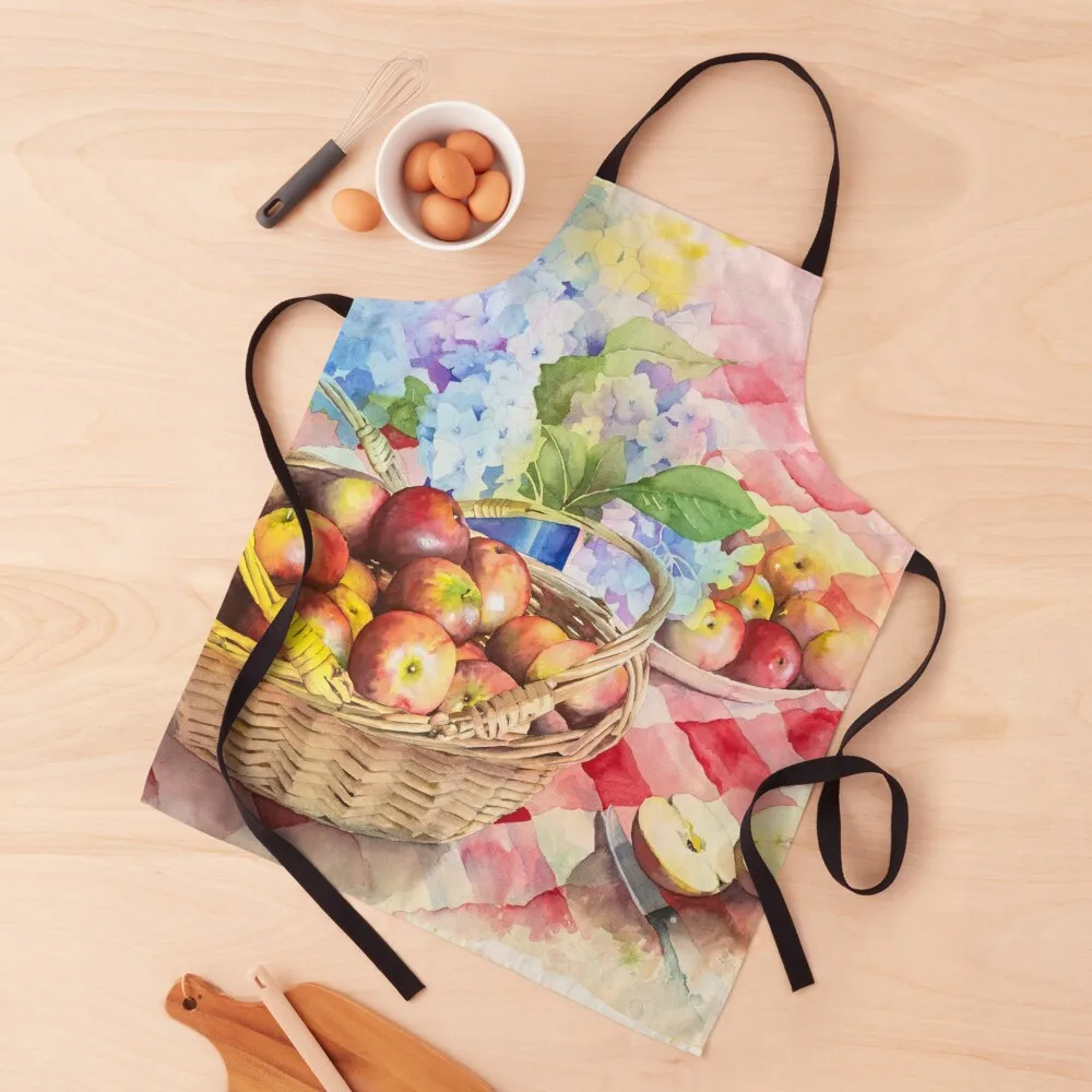 

Autumn Pickings' in acrylic inks Apron Kitchen For Men Costume Waiter Apron