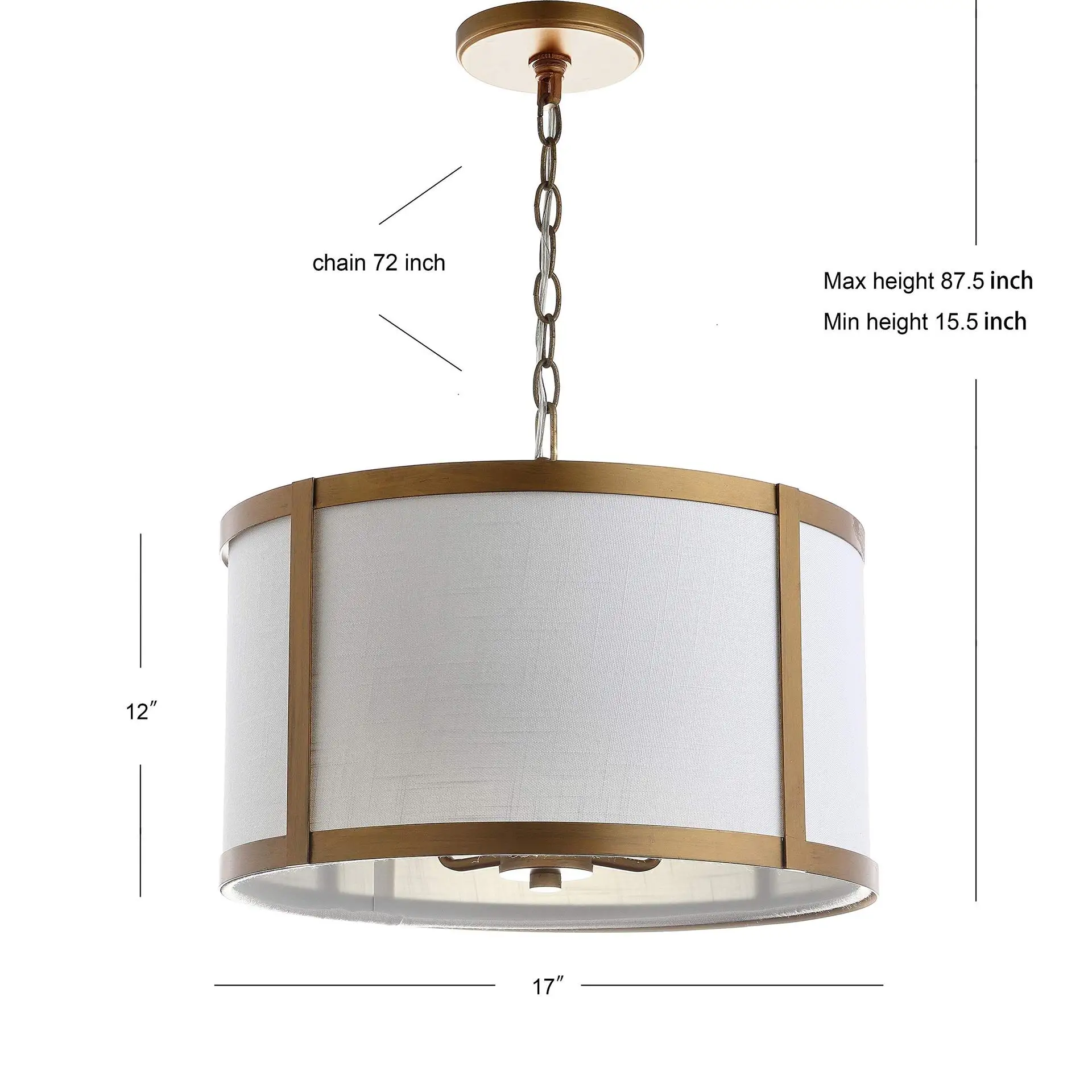 

Retro Fabric Chandeliers Simple Living Room Dining Room Lights Bedroom Decorative Lamp Interior LED Lamp