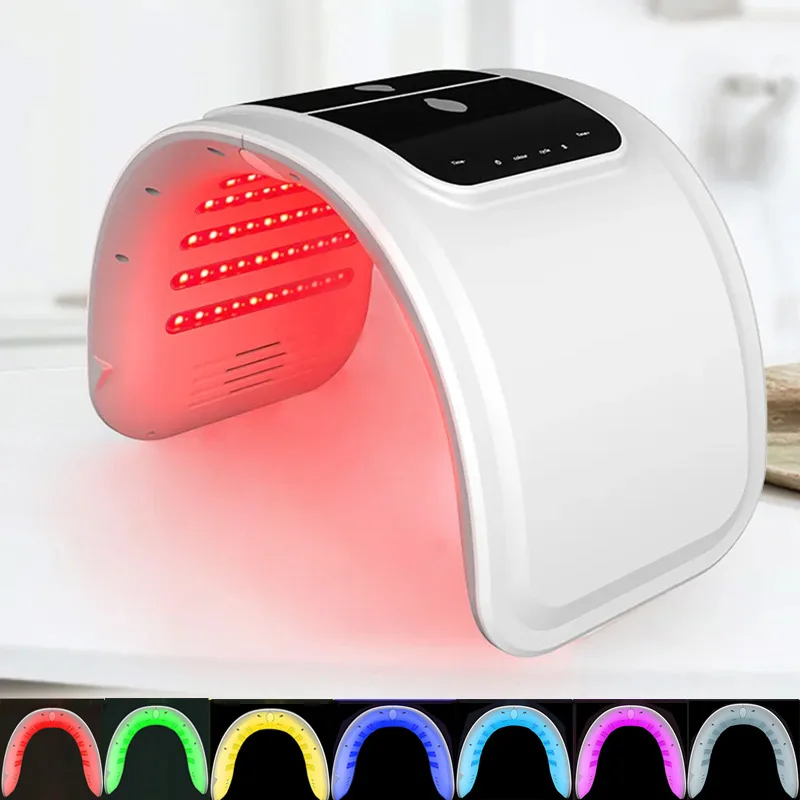 New LED Face Mask Equipment Spectrometer Colorful Dynamic Red Light PDT Photon Rejuvenation Mask Beauty Instrument Skin Care