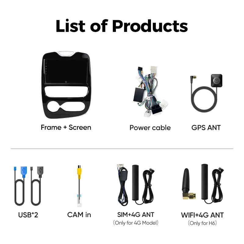 راديو السيارة AINAVI لرينو كليو 4 2012 2014 2015 2016 2017 2018 اللاسلكية Carplay أندرويد السيارات السيارات الوسائط المتعددة Autoaudio 2 DIN #2