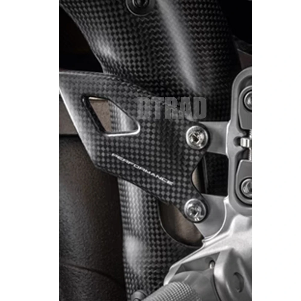 

For DUCATI Panigale V4 V4S 2025 Carbon Fiber Matte Heel Guards Motorcycle Accessories Heel Plate Foot Rest Protector Custom Logo