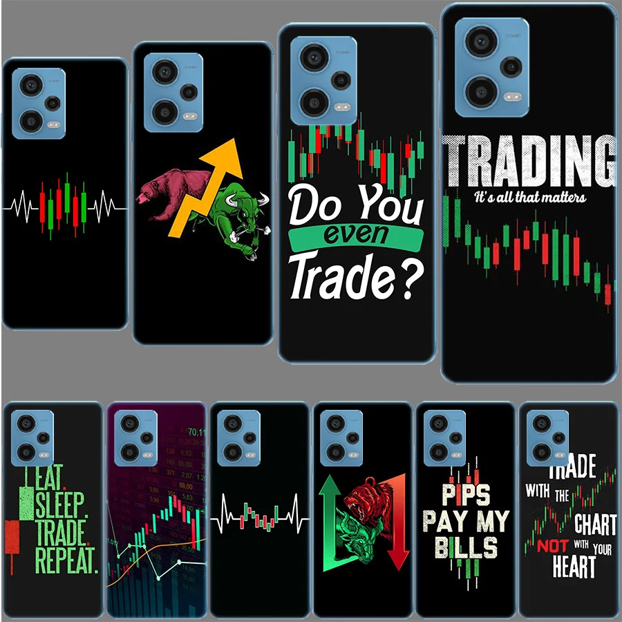 Day Trader Trader Trading Funda For Redmi Note 13 Pro+ 5G Plus 12 12C 10 10C 10A 9 9T 9C 9A 8 8A 7 7A K70 K60 K40 K20 Pro 6 6A T