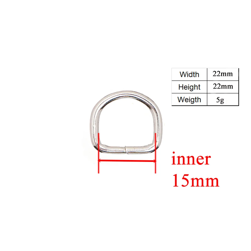 1pc DIY for Dog Collar Needlework Luggage 3.0Ccm Sewing 2.0cm handmade manual button 1.5cm D Ring semi ring Buckle accessories