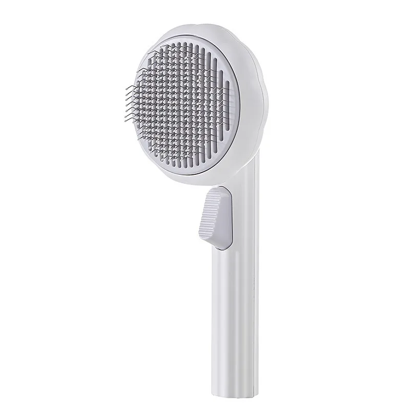 Pumpkin Cat Needle Comb Brush Hair Remover Floating Hair Accessories Electric Pet Self Cleaning Grooming Anti-Tangle Tool