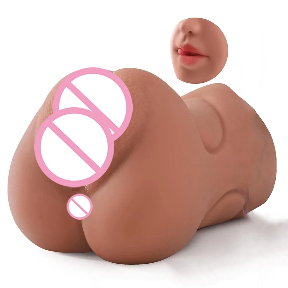 3 في 1 الموزه اختراق الرجال الجنس لعب الاصطناعي المهبل الشرج الفم جيب Pusssy الكبار اللسان أدوات الاستمناء الذكور #5