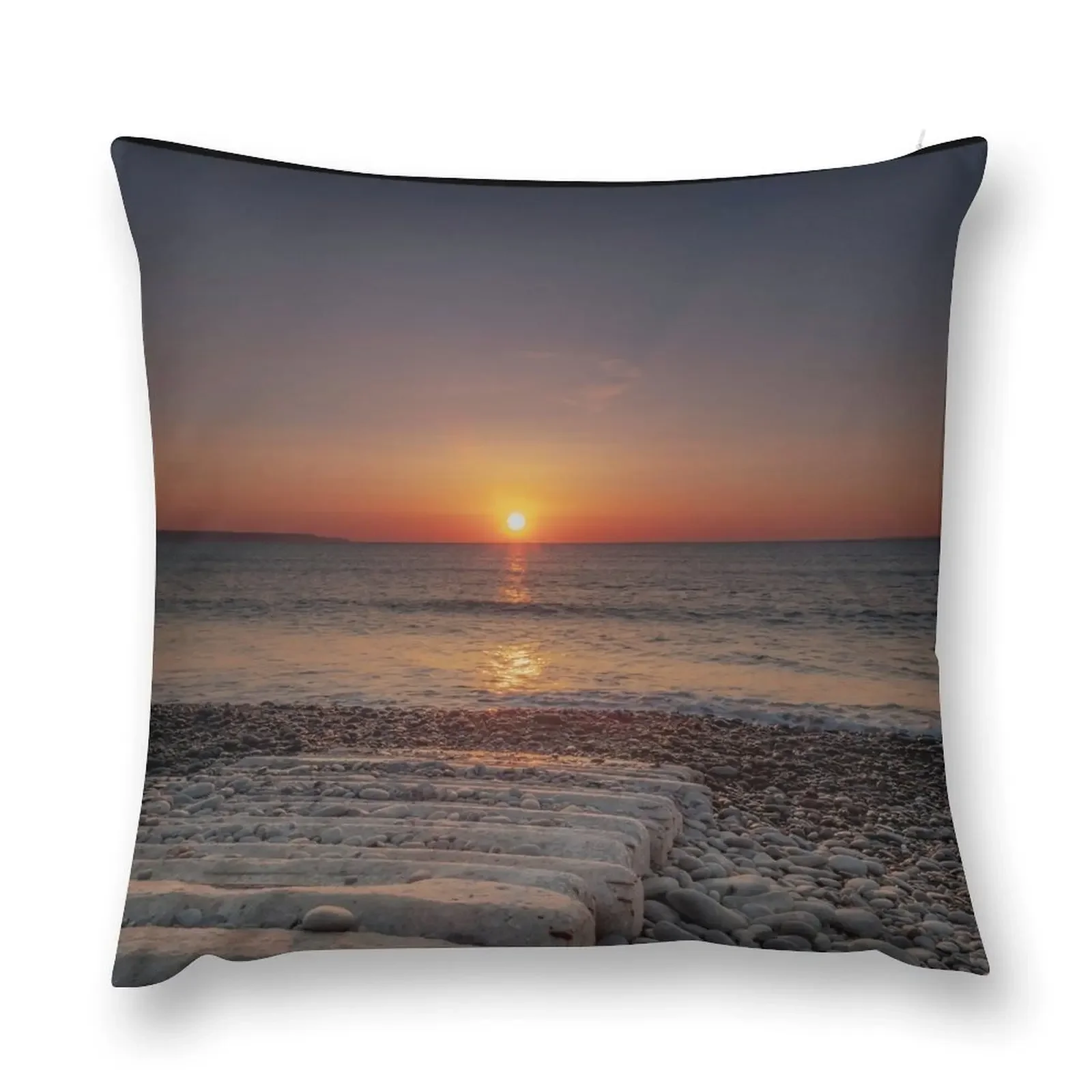 

Sunset at Westward Ho! Throw Pillow Cushions For Decorative Sofa Pillowcases Cushion Covers Sofa pillow