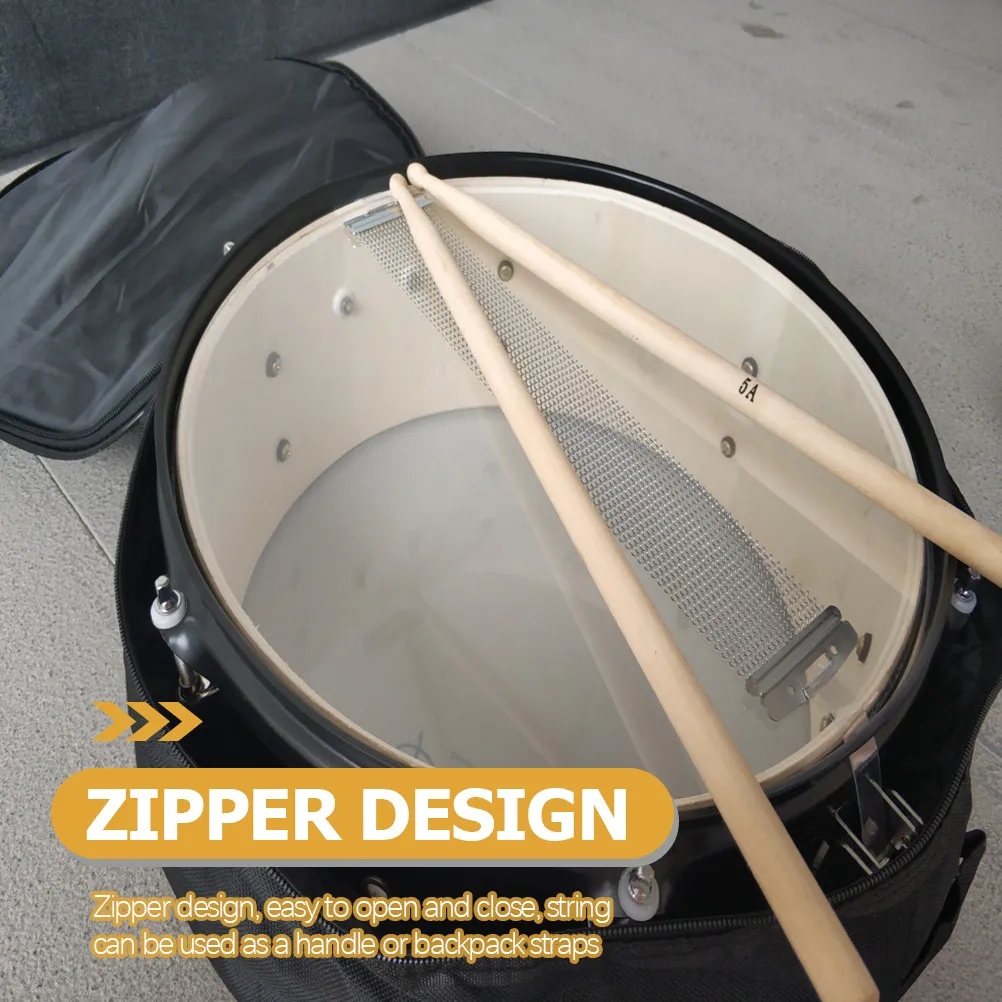 

Portable Drum Backpack Oxford Cloth Drum and Stick Bag Musical Instrument Bag with Handle Easy Carry for Performance Travel
