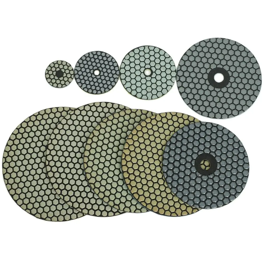 

16 Pcs 5 Inch 125mm Abrasive Diamond Dry Polishing Pads for Granite Stone Concrete Marble Polishing Use Grinding Disc