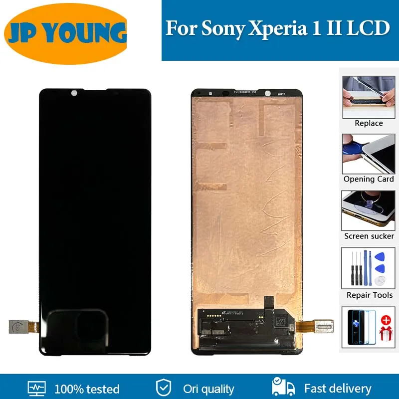 

6.5" OLED For Sony Xperia 1 II LCD Display With Burn-shadow Digitizer Assembly Touch Screen For Sony x1 IV Replacement Parts