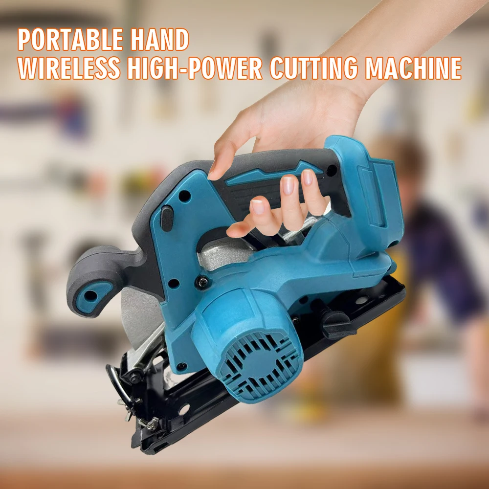 

New 7-inch Electric Circular Saw 185 Brushless Rechargeable Portable Woodworking Cutting Machine Suitable for Makita 18V Battery