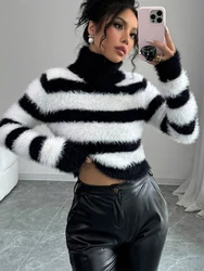 Women Keep Warm In Winter Sweater,Pullovers,Wweater Women,Womens Sweaters,Womens Clothing,Striped Sweater,Tops Women 2024