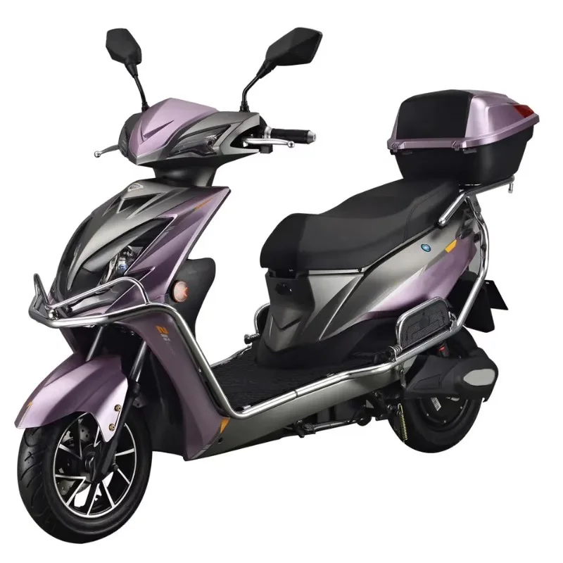 Skuter Listrik Zuimi Long Range 60v Untuk Dewasa Motor Brushless Digital Pintar 6-Percepatan Tipe Elektronik Cerdas