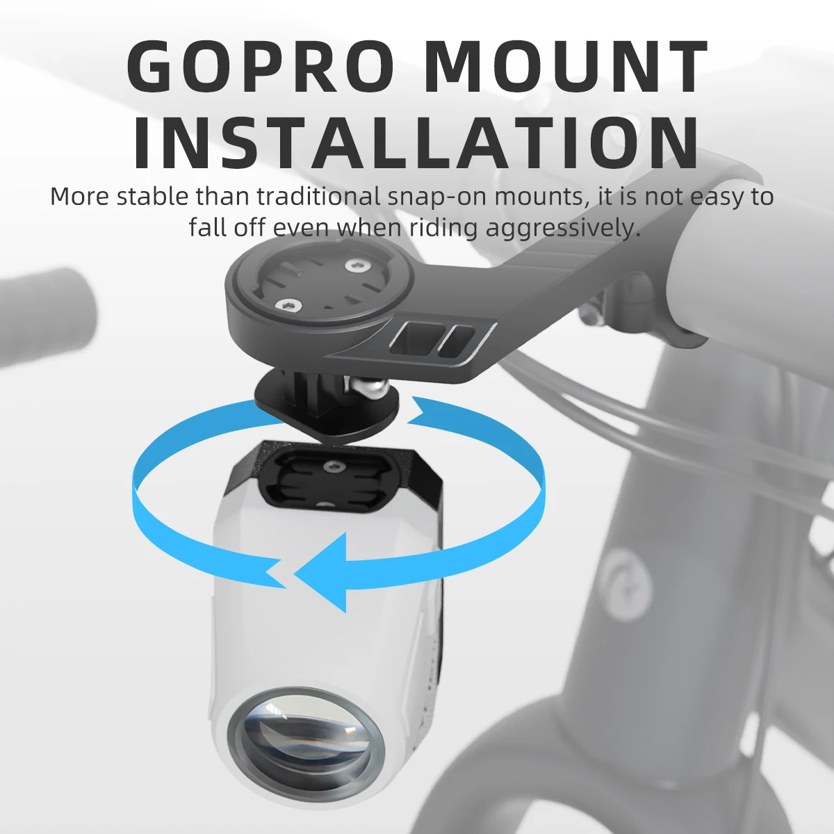 CYCLAMI CYC 1600 Bike Headlight Aluminum Suspension GoPro Hanging Cut.Off Wire RoadBike Light Wireless RemoteHeadlight CBL 1600