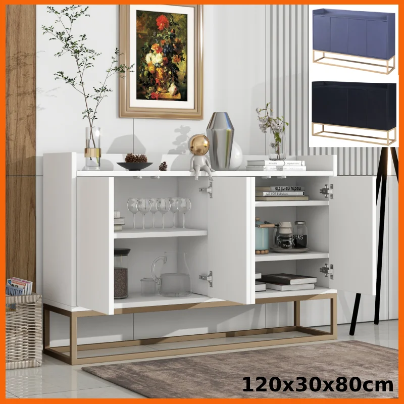 Anajqaqia Viertüriger Schrank 120x30x80cm