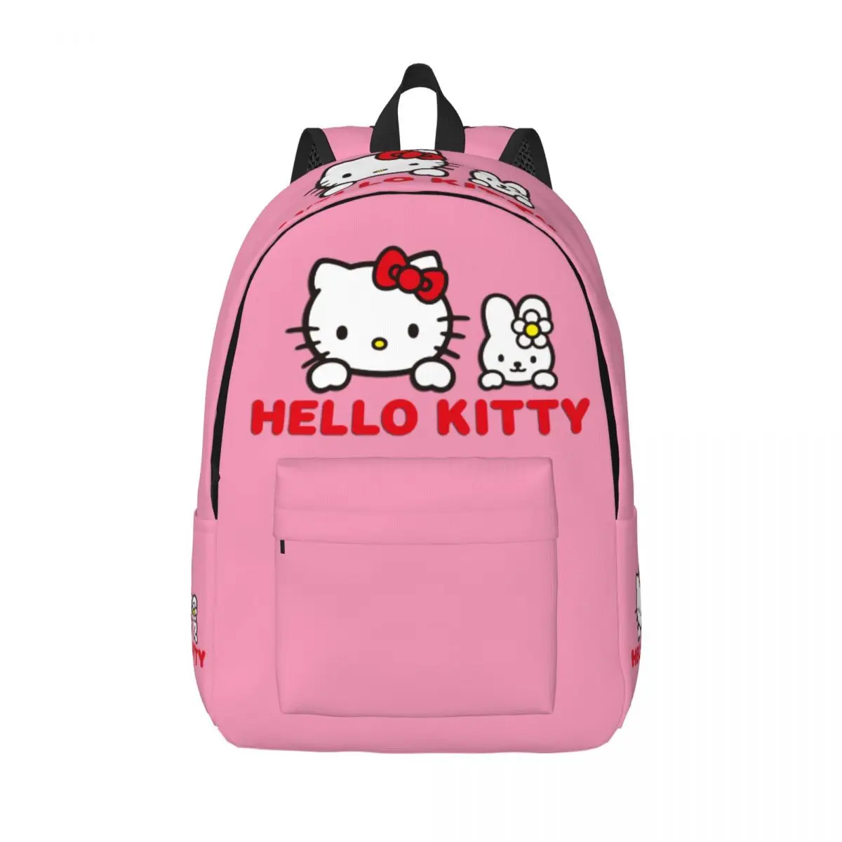 

Custom 3D Printing Hello Kitty Cartoon Canvas Backpacks for Girls Boys Sanrio College Travel Bags Bookbag Fits 15 Inch Laptop