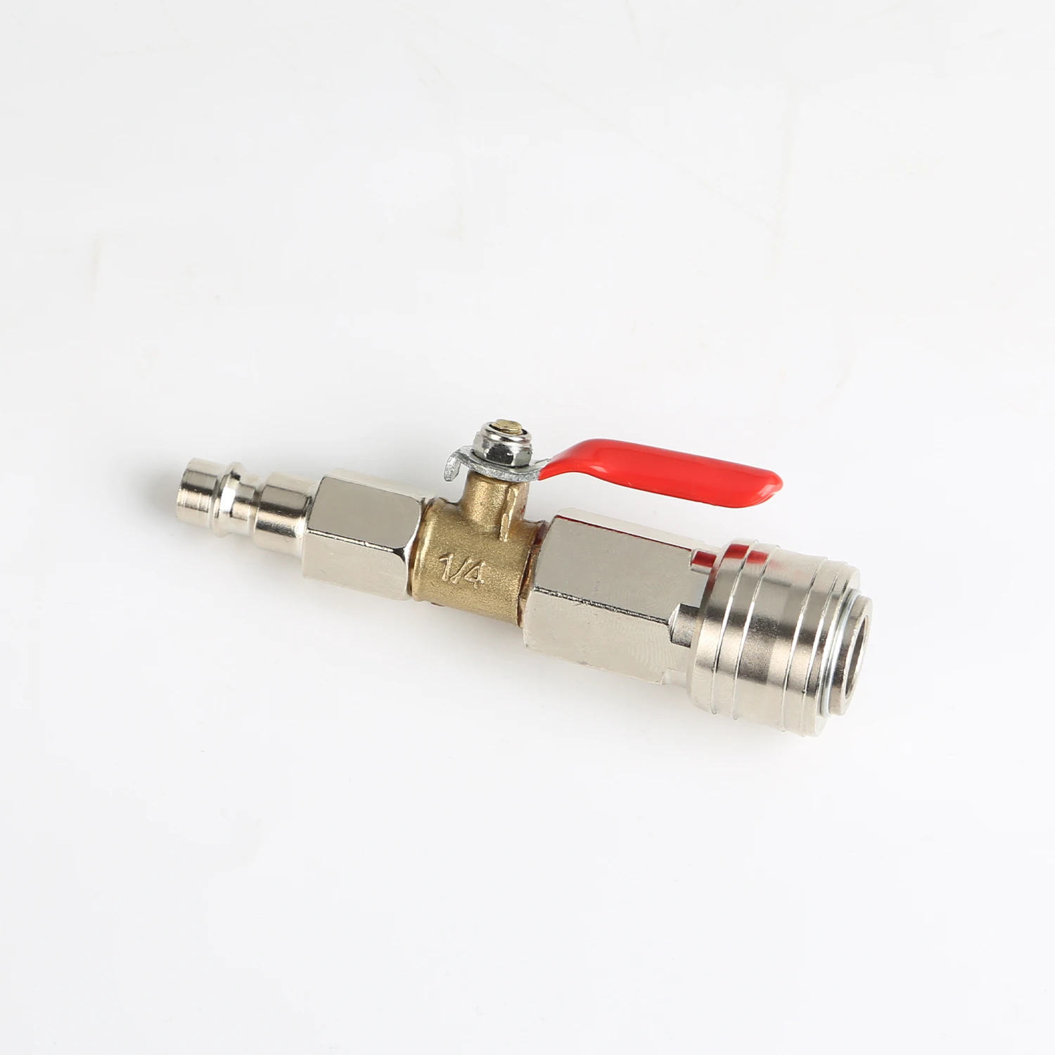 Pneumatic Switch Valve, German Style, Quick Connect Fitting Valve for Air Compressor and Spray Gun Switch On/Off