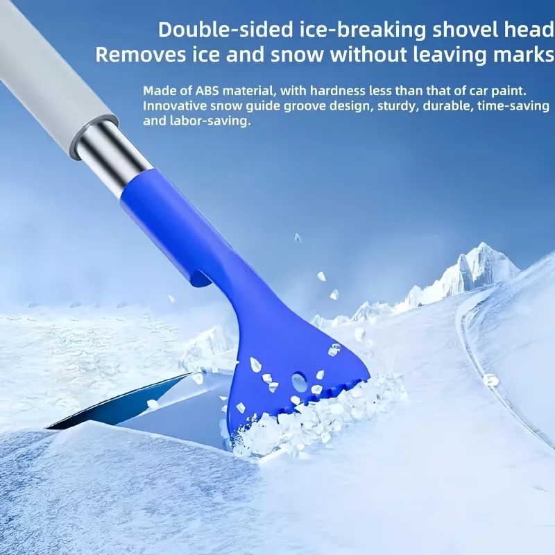 NEW Car Multi-functional Snow Removal Shovel Two-in-One Snow Removal Brush for Winter Car Ice Removal Brush