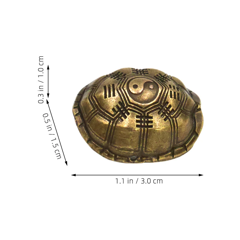 Turtle Shell Pendant Divination Game Zinc Alloy Coins With Fortune Props Desktop Decoration Ornament