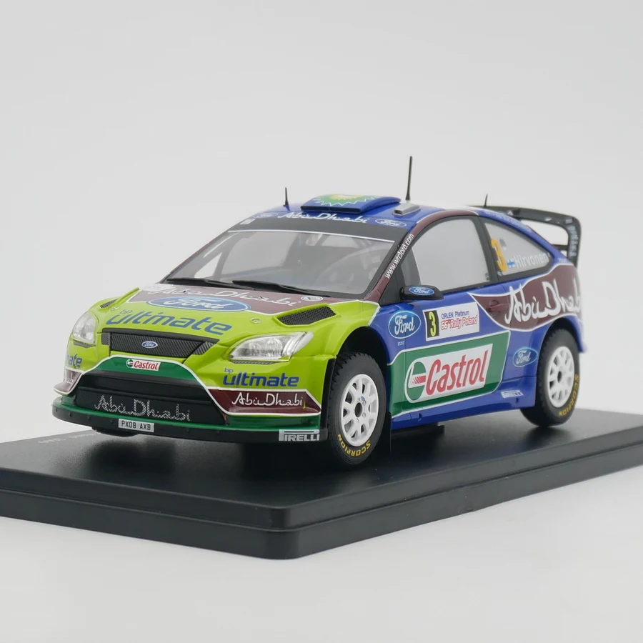 Ixo 1:24 Scale Diecast Alloy Ford Focus RS WRC 2009 Racing Toy Car Model Classics Adult Collection Souvenir Gifts Static Display