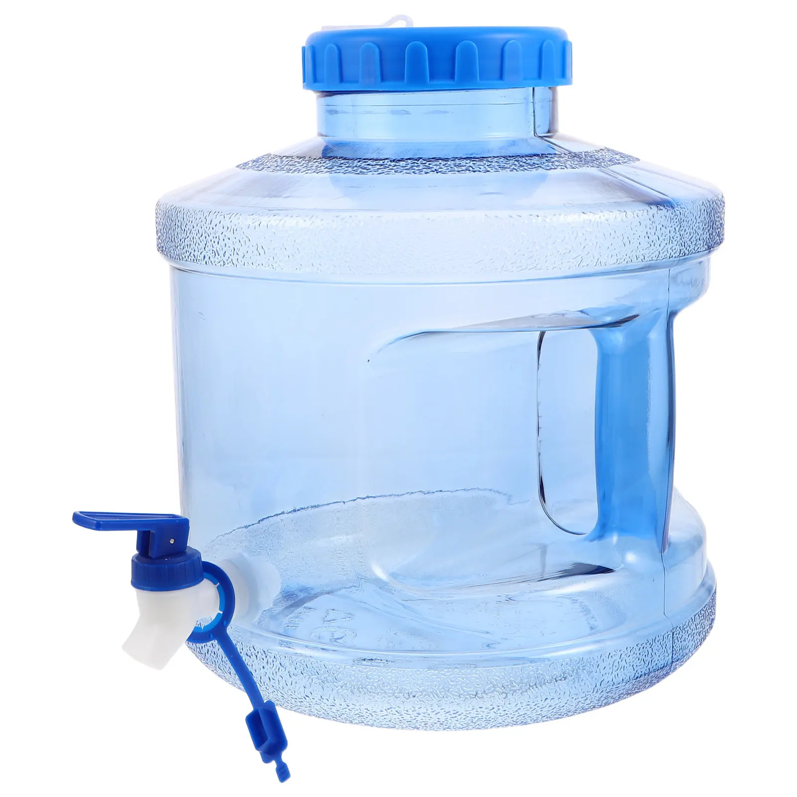 1Set Outdoor Water Container Wide Mouth Plastic Crown Cap Reusable Water Jug 7.5L Portable Camping Drinking Dispenser Jug Hiking view 4