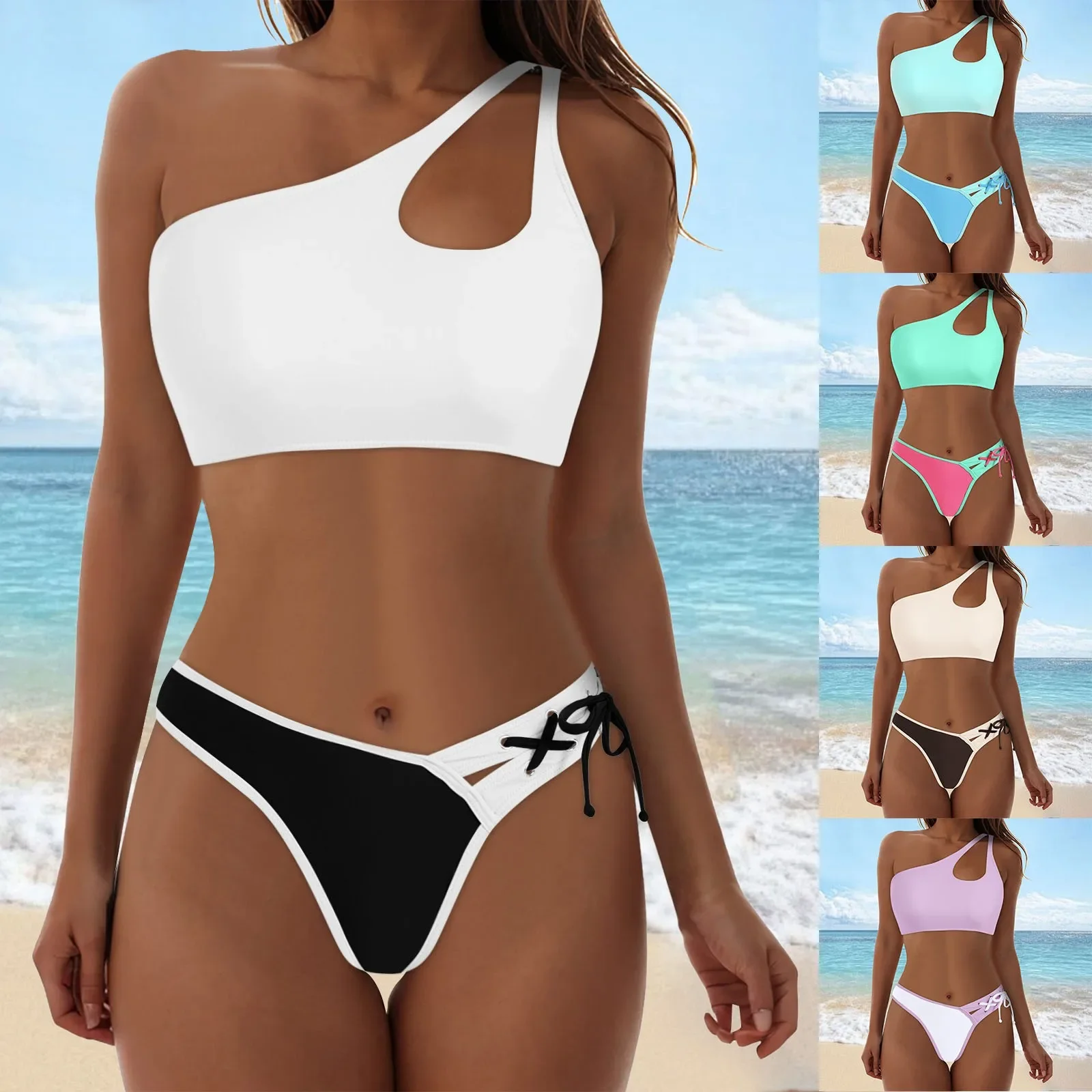 

Cute Bikini Women High Waisted Bikini Sexy Push Up Two Piece Swimsuits Vintage Swimsuit Two Piece Retro Ruched Bikini Floral