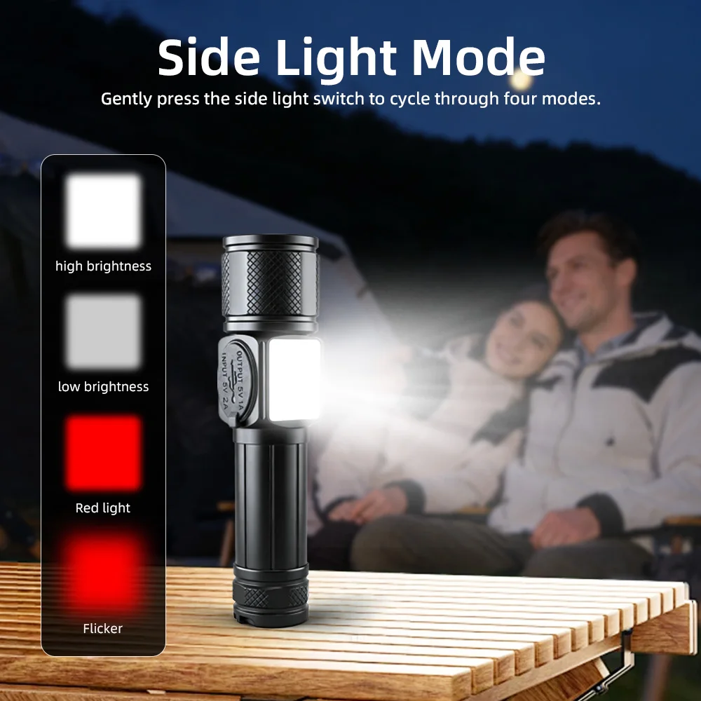 

Лазерный фонарь YT-C1 10W, белый, 600 лм, аккумулятор 4000 мАч, Type-C, магнитный, водонепроницаемый, XP4 LED, 5 режимов