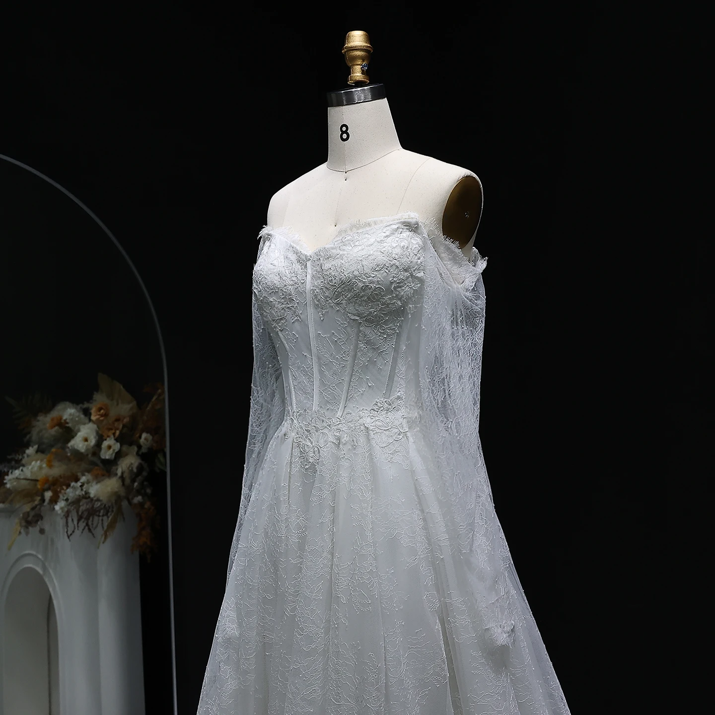 Sharon Said Elegant Ivory Sweetheart Satin Ball Wedding Dress Draped Basque Brush Train Bride Gowns 2025 SW010 Customized