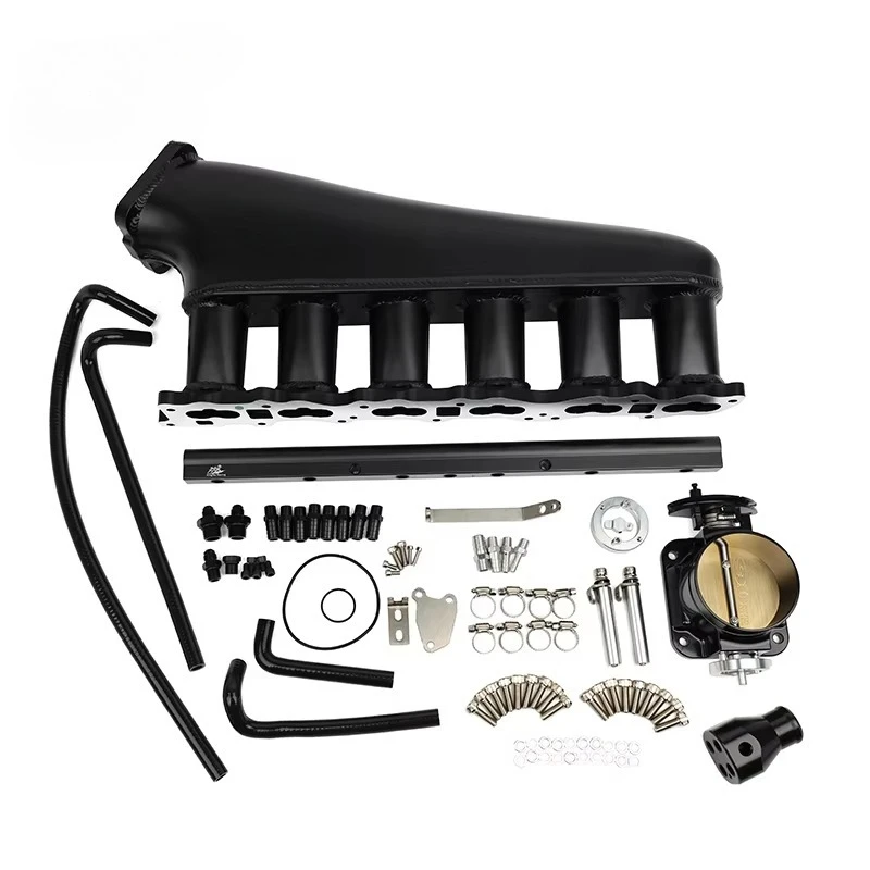 forRacing Car Parts RB25DET Intake Manifold 6061 Aluminum with Fuel Rail for Nissan RB25 Skyline Stagea