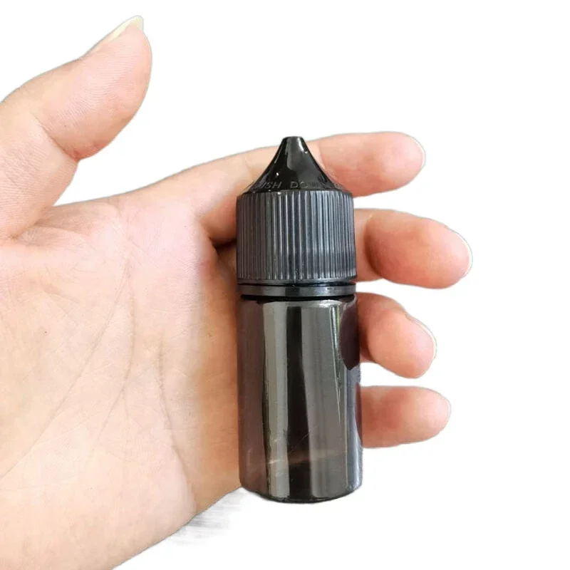 10Pcs 10ml-120ml Portable Plastic Dropper Bottles W/ Childproof Caps Black Eye Empty Containers For E Juice Liquid Vape Oils