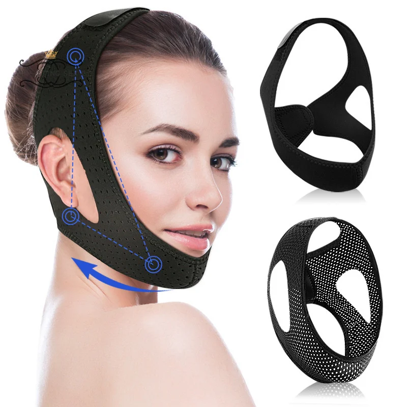 

Thin Face Bandage V Face Lift Tightening Mask Facial Wrinkles Anti Sagging Facial Shaping Face Shield Improvement Double Chin