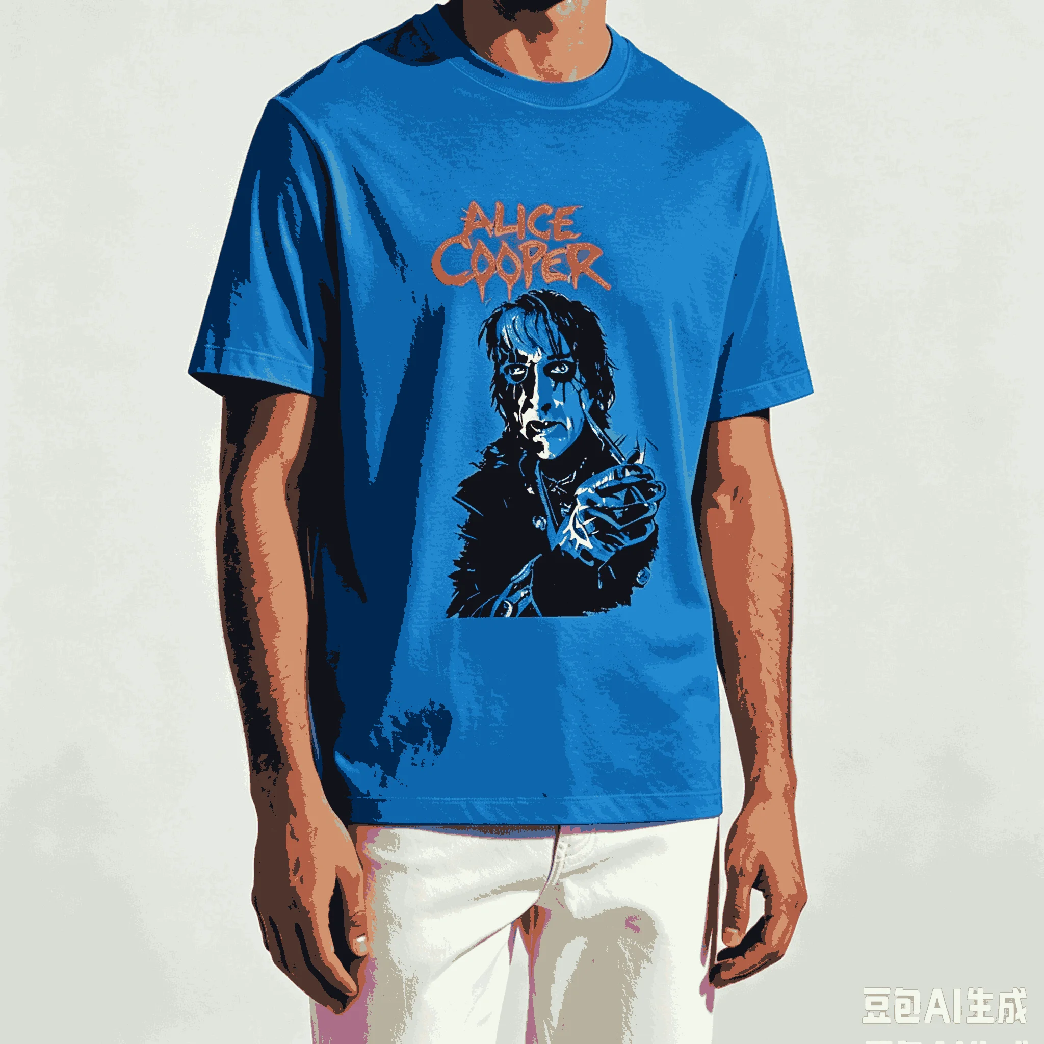 Alice Cooper for Fan Gift T-shirt Men Women Harajuku Oversized Unisex Short Sleeve Streetwear high quality Breathable Fashion - view 2