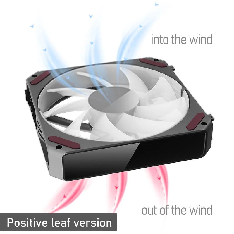 Aigo L12 Computer Case Fan No Wire Connection Ventoinha PC 120mm Rgb Fan Kit Cooler 4pin PWM CPU Cooling Fan 3pin5v  Ventilador